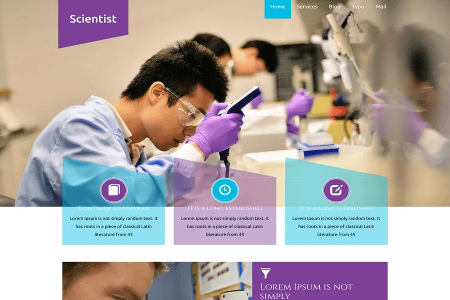 Scientist-Medical-Responsive-Website-Template