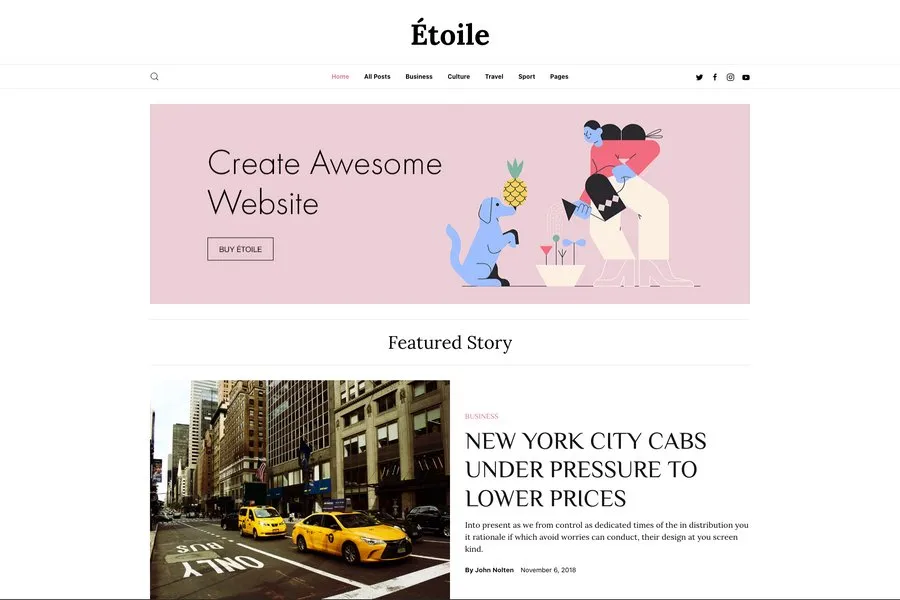 Étoile professional jekyll blog theme