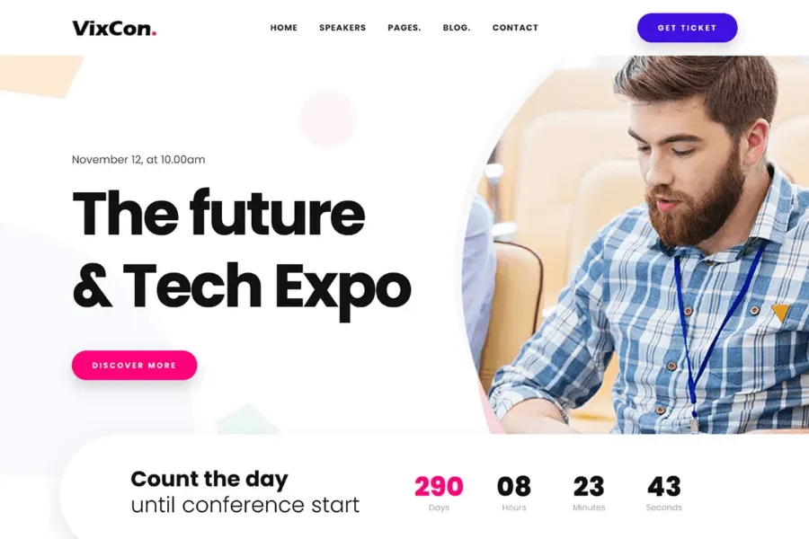 Vixcon - Bootstrap Business Event Website Template