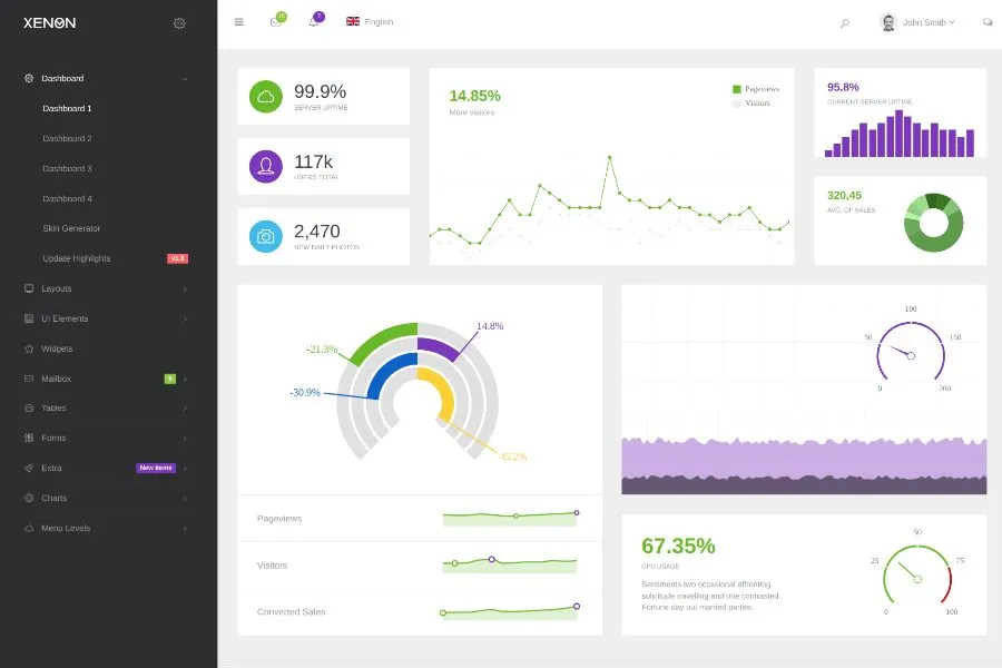 Xenon- Bootstrap Admin Theme with AngularJS