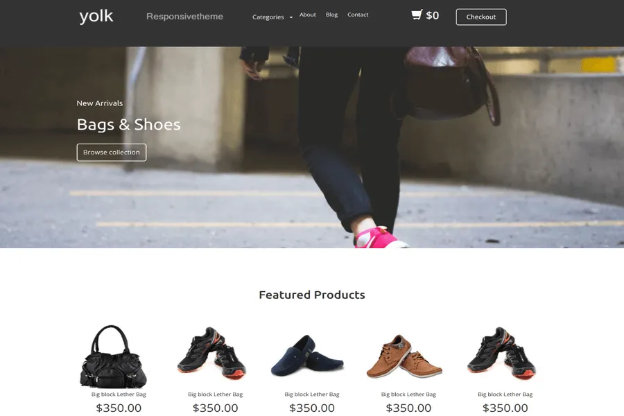 yolk bootstrap responsive web template